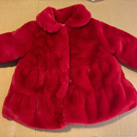 Macy’s First Impressions Toddler Girls Winter Long Sleeve Red 3-6 months - Picture 1 of 9